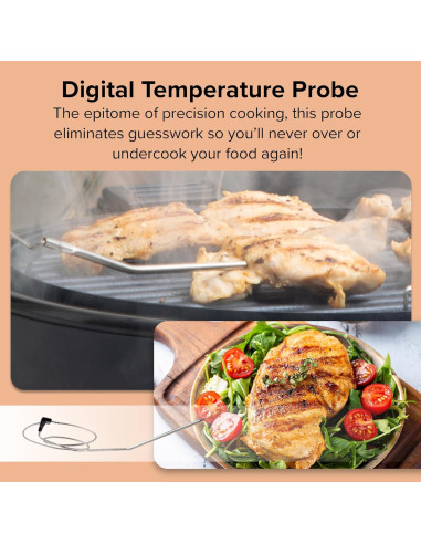 Horno de Parrilla Nuwave Primo 1500W, Termómetro Digital, 4.08kg