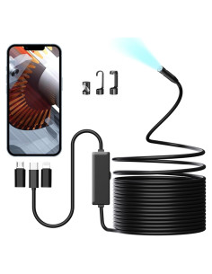 Cámara Endoscópica IP67 5m GZPCE con Luz LED Ajustable