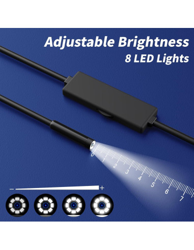 Cámara Endoscópica IP67 5m GZPCE con Luz LED Ajustable