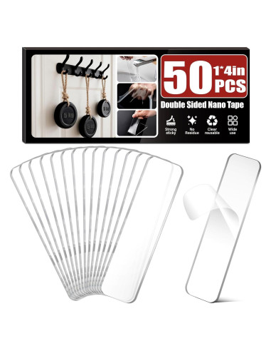 Cinta Doble Cara Alta Resistencia Navona 50 Pcs 2.54x10.16 cm