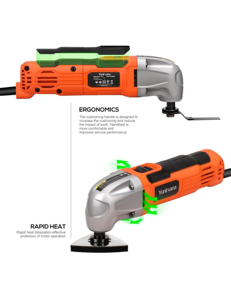 Herramienta Multiuso Oscilante Yunirvana 22000 OPM 1.5A