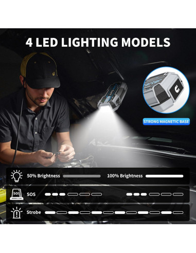 Arrancador de Coche Portátil Aligoo Boost 2000 4000A Carga Rápida