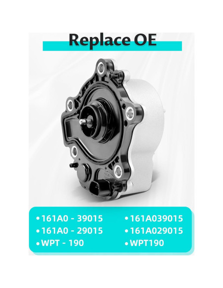 Bomba de Agua Eléctrica Pnktool XZ-161A0-39015 para Prius 1.8L