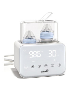 Calentador de Biberones Doble Grownsy 10 en 1 con Control de Temperatura