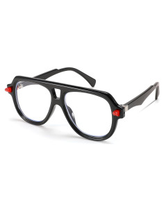 Gafas de Bloqueo de Luz Azul FEISEDY Aviador Unisex 50mm