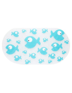 Alfombrilla de Baño Antideslizante Bizzu Grande Pez Azul