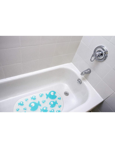 Alfombrilla de Baño Antideslizante Bizzu Grande Pez Azul
