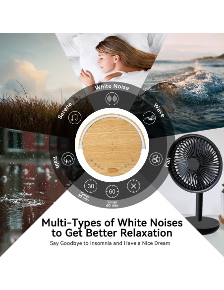 Lámpara de Noche LED Vivilumens S22 con Cargador Inalámbrico