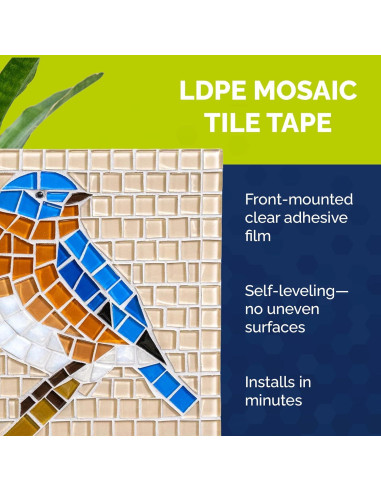 Cinta Adhesiva Transparente para Azulejos Alanson 30.48 cm