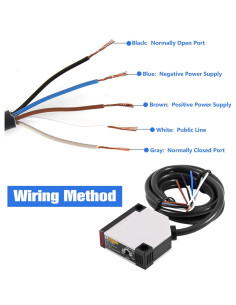 Interruptor Fotoeléctrico AUNMAS E3JK-R4M1 AC 90-250V IP65 2