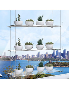 Estante Colgante de Plantas ZerzSemp 3 Niveles 40.64x15.24 cm 2