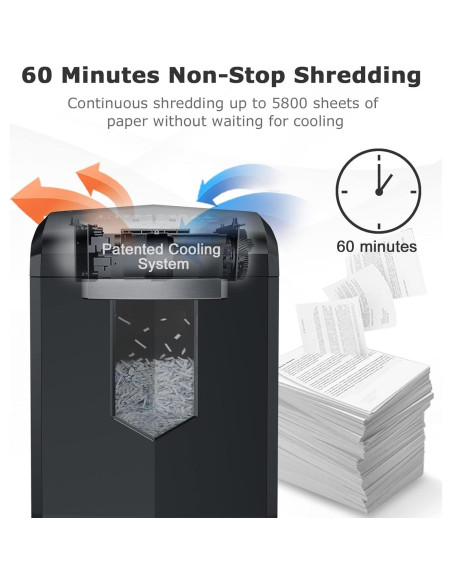 Destructora de papel Bonsaii C149-C, corte cruzado 18 hojas