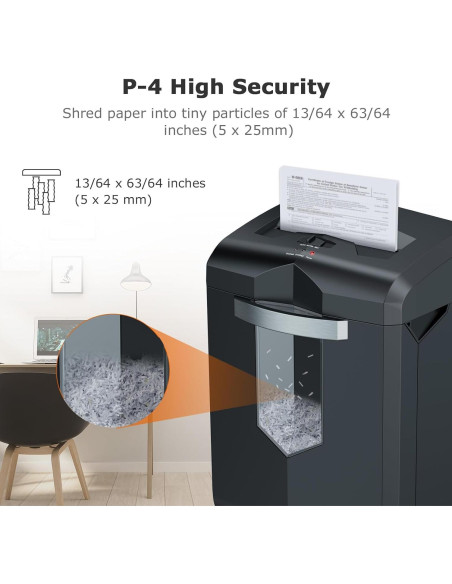 Destructora de papel Bonsaii C149-C, corte cruzado 18 hojas