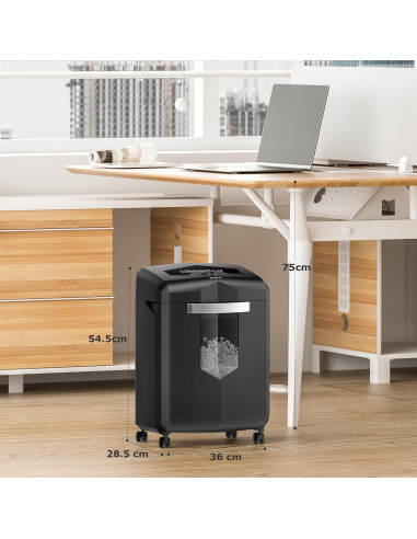 Destructora de papel Bonsaii C149-C, corte cruzado 18 hojas