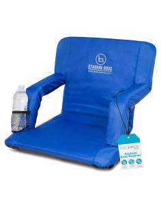 Silla Reclinable de Estadio Stadium Boss Acolchada Azul - 6 Posiciones