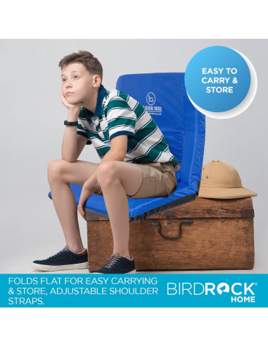 Silla Reclinable de Estadio Stadium Boss Acolchada Azul - 6 Posiciones