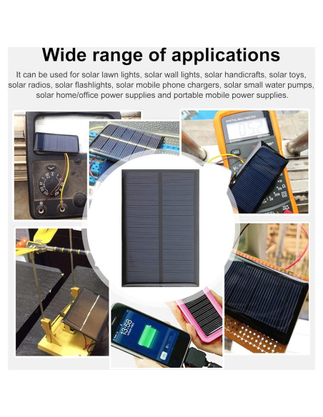 Paneles Solares Policristalinos FellDen 5V 200mA 5PCS