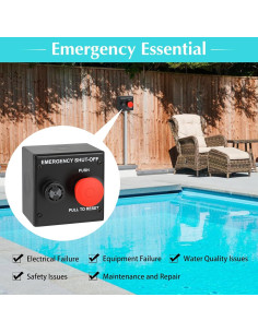 Interruptor de Apagado de Emergencia Haoguo 24VDC para Spa 2
