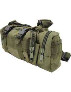 Bolsa Táctica FAMI 5L Nylon Verde Compacta Multifuncional 2