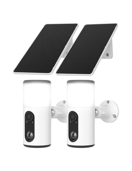 Cámaras de Seguridad Solar ANRAN 2K Inalámbricas para Exterior