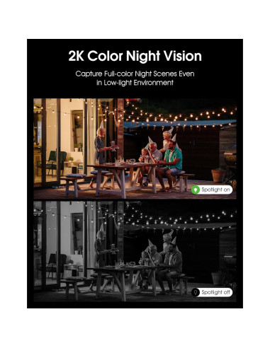 Cámaras de Seguridad Solar ANRAN 2K Inalámbricas para Exterior