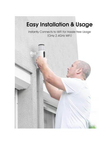 Cámaras de Seguridad Solar ANRAN 2K Inalámbricas para Exterior