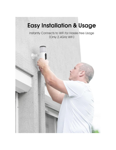 Cámaras de Seguridad Solar ANRAN 2K Inalámbricas para Exterior