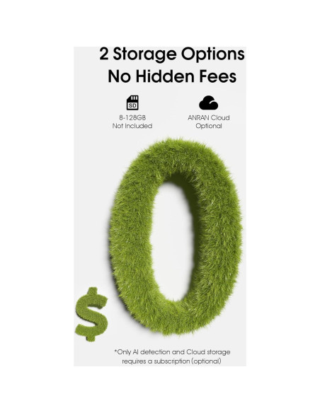 Cámaras de Seguridad Solar ANRAN 2K Inalámbricas para Exterior