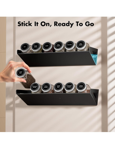 Estantes magnéticos para especias FEZHI - 2 unidades - Cocina