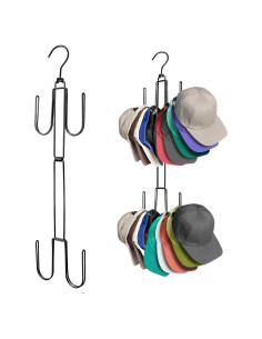 Organizador de Sombreros Plegable Homivale, Soporta 40 Gorras
