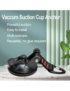 Ventosas de Alta Resistencia Pioleackflew 4 Pcs 10 kg para Camping 2