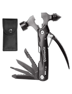 Martillo de Supervivencia 12 en 1 QuntionSt - Herramienta Multifuncional