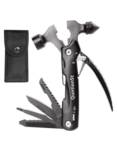 Martillo de Supervivencia 12 en 1 QuntionSt - Herramienta Multifuncional