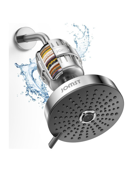 Cabezal de Ducha Jomst con Filtro Anti-Cloro 25 Etapas 0.74kg