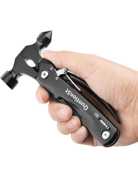 Martillo de Supervivencia 12 en 1 QuntionSt - Herramienta Multifuncional