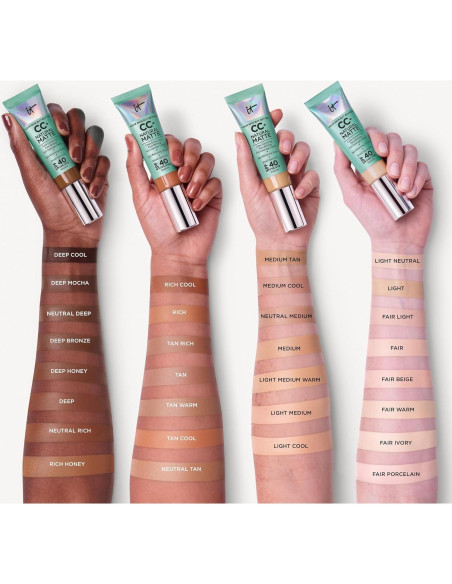 Base de Maquillaje IT Cosmetics CC+ Mate Natural 31.9 ml Base de Maquillaje IT Cosmetics CC+ Mate Natural 31.9 ml