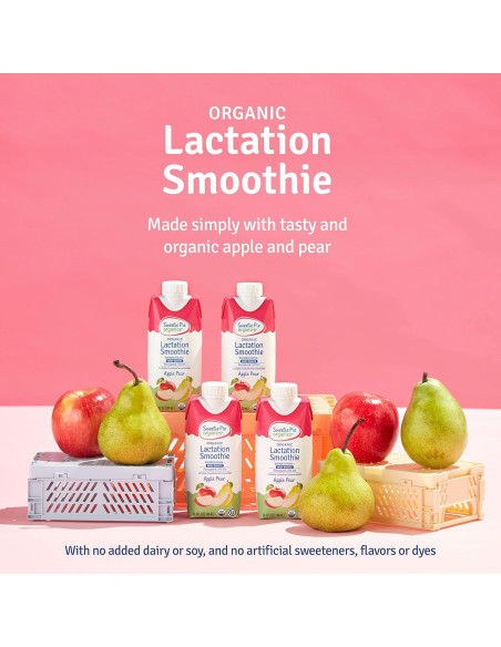 Batido de Lactancia Sweetie Pie Organics Manzana Pera 4 Pack