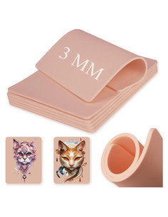 Piel Falsa de Tatuaje Romlon 6 Pcs 3MM Doble Cara 19x14.3 cm