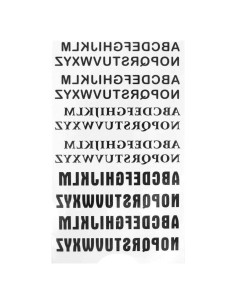 Tatuajes Temporales MapofBeauty Letras Inglesas 2 Pcs