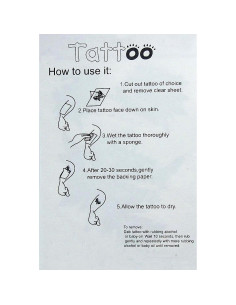 Tatuajes Temporales MapofBeauty Letras Inglesas 2 Pcs 2