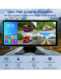 Cámara de Respaldo 4K PANASEN con Monitor 10.36" y Bluetooth 2