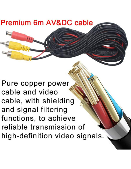 Cámara de Respaldo X HD 170 Impermeable IP68 Visión Nocturna