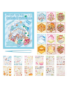 Pegatinas 3D DIY Genérico - 6 Conjuntos Animales Reutilizables