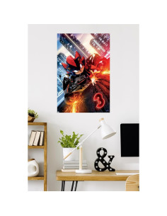 Cartel Sonic The Hedgehog 3 - Shadow Motorcycle 86.36x56.83cm 2