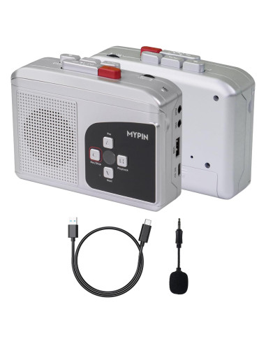 Grabadora de Cinta Estéreo Portátil MYPIN, Convierte a MP3