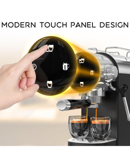 Máquina de Espresso AYCHIRO US-GK-1511-N01 20 Bar con Espumador