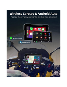 Pantalla CarPlay 7" Jelkuz MT10 con cámara dual 2K y GPS 2