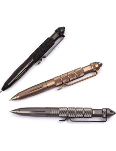 Bolígrafo Táctico Reizteko con Rompedor de Cristales - Set 3 Piezas 2