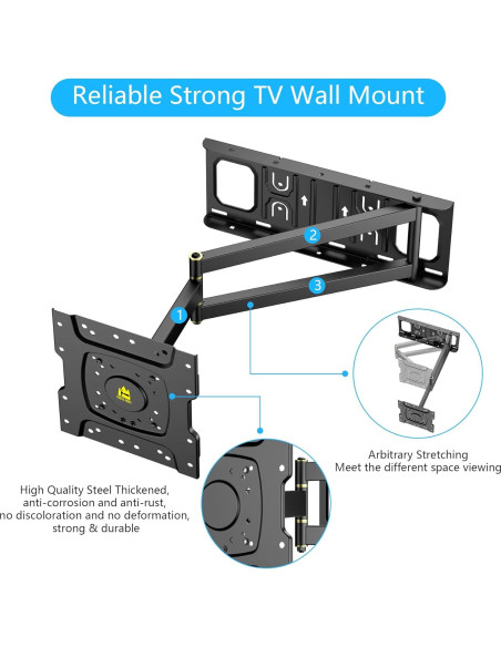 Soporte de Pared para TV de Esquina FORGING MOUNT 13-43"