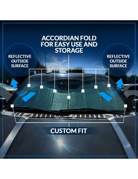 Protector Solar Parabrisas Tuningpros SS-270 Nissan Leaf 2010-2017